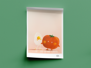 Poster de Tomate et Petit Œuf