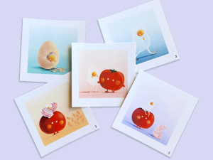 Lot de 5 cartes Petit Œuf et ses amis